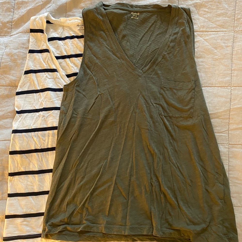 madewell whisper cotton tanks